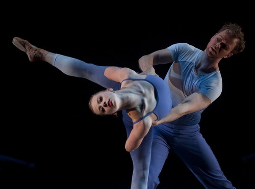 Grand Rapids Ballet dancers Cassidy Isaacson and Nicholas Schultz in Pedro Lozano Gomez's 'Juana'.