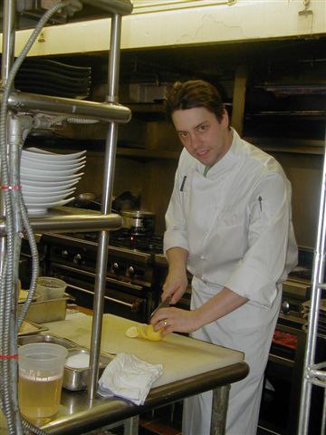 Jason Potanovich, Chef de Cuisine, in his Kitchen