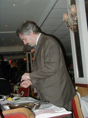 John Prepares Julienne's Grilled Dorade at Tableside