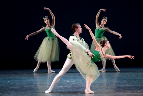 IU Ballet Theater in George Balanchine 'Emeralds'.