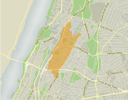 NYC Council District 14 map (Credit: <a href='http://council.nyc.gov/d14/html/members/map.shtml'target='_blank'>'http://council.nyc.gov/d14/html/members/map.shtml</a>)
