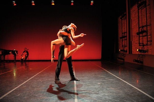 Dancers rehearse at ODC Theater for 'Sketch 4'.