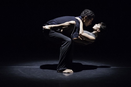 Joseph Hernandez and Natasha Adorlee Johnson in Kate Weare's 'Drop Down' as part of the Music Moves Festival at ODC Theater in San Francisco.