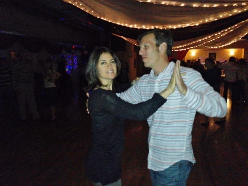 Jenna & Mark Salsa dancing