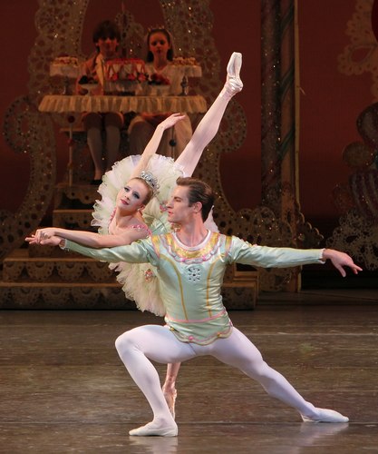 Sterling Hyltin as The Sugarplum Fairy and Andrew Veyette as Her Cavalier in NYCB's 'George Balanchine's The Nutcracker(TM)'