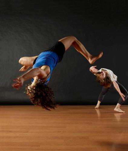 Shira Yaziv and Virginia Broyles in Scott Wells' 'The why ask why we dance dance.'