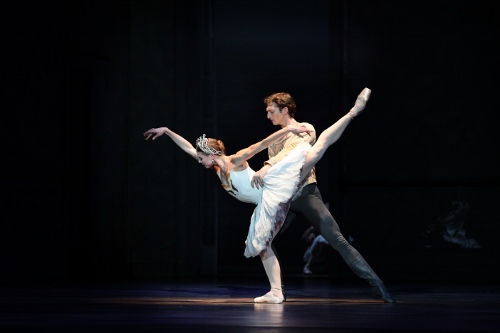 Principal Dancer Zachary Hench and Principal Dancer Lauren Fadeley in Christopher Wheeldon's 'Swan Lake.'
