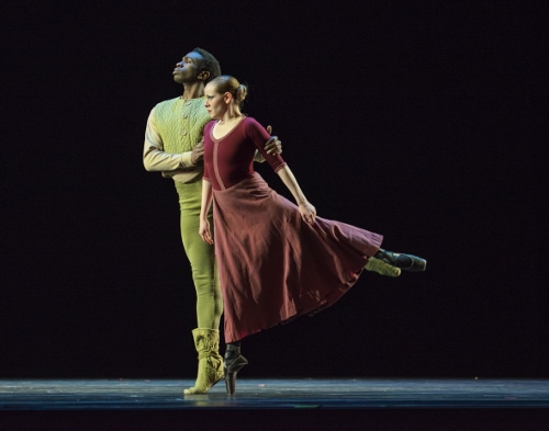 Verb Ballets' Nicholas Rose and Megan Buckley in Heinz Poll's “Elegiac Song.”
