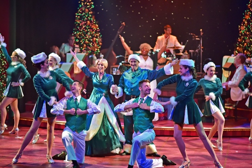 The cast performs “Over the River” to open A Beef & Boards Christmas, now on stage through Dec. 23.