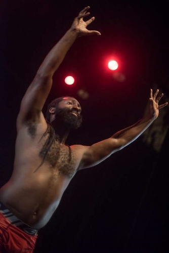 Antoine Hunter of Urban Jazz Dance Company in an excerpt from “The Body of a Black Man.”