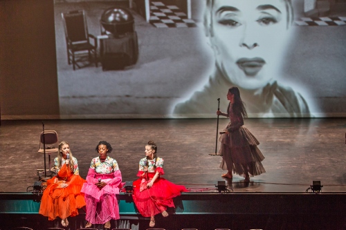 (L to R) Anne O’Donnell, Leslie Andrea Williams, Laurel Dalley Smith, and Xin Ying in Annie-B Parson’s “I used to love you.”