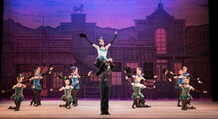 Artists of Pennsylvania Ballet in George Balanchine’s 'Western Symphony.'