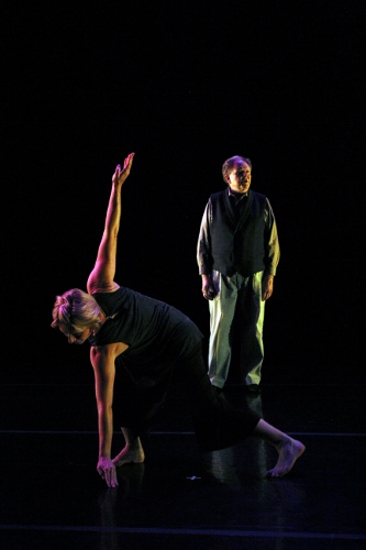 (L to R) Travesty Dance Group's Stephanie Harris and Chuck Richie in Kimberly Karpanty's 'the tongue of the wise.”