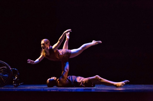Dance Wheels dancers Demarco Sleeper and Sara Lawrence-Sucato in Catherine Meredith's 'Incommunicado' (2015).