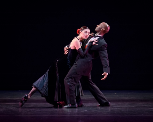 Verb Ballets' Kate Webb and Omar Humphrey in Heinz Poll's “Eight by Benny Goodman”.