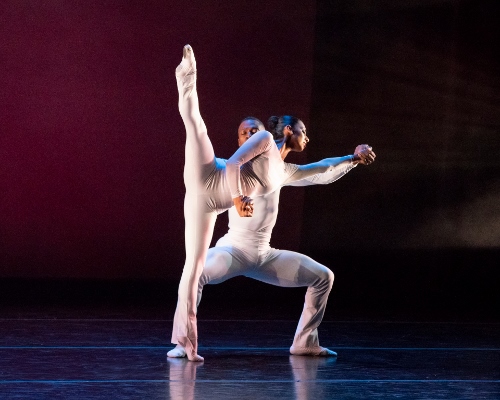 Philadanco's Victor Lewis Jr. and Rosita Adamo in Thang Dao's “Folded Prism”.