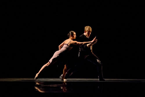 (Archive Photo) Hubbard Street Dancers Alicia Delgadillo and Elliot Hammans in Alejandro Cerrudo’s Lickety-Split.