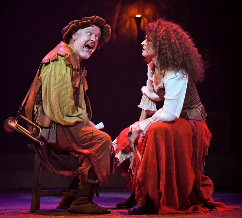 I Really Like Him: Sancho (Eddie Curry), left, explains to Aldonza (Erica Hanrahan-Ball) why he stays with Don Quixote in Beef & Boards Dinner Theatre’s production of Man of La Mancha, now on stage through Nov. 18. Featuring the powerful song “The Impossible Dream,” Man of La Mancha is the winner of five Tony Awards, including Best Musical. It tells the story of Don Miguel de Cervantes’ imprisonment during the Spanish Inquisition. Cervantes includes his fellow prisoners in his play about the fictional windmill fighting knight, Don Quixote, transporting them to La Mancha where they learn about chivalry, honor, duty, and love. The show is rated PG-13 for some adult content. Ticket range from $44 to $69 and include the dinner buffet, fruit & salad bar, and select beverages. For reservations, call the box office at 317.872.9664. For more information, visit beefandboards.com.