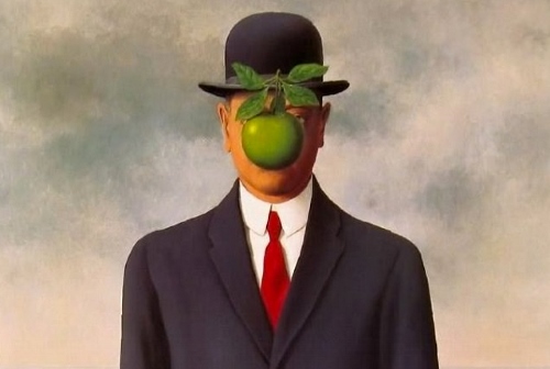 René Magritte’s “Son of Man”.