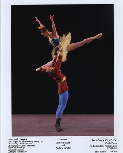 Ashley Bouder and Andrew Veyette in NYCB's Stars and Stripes