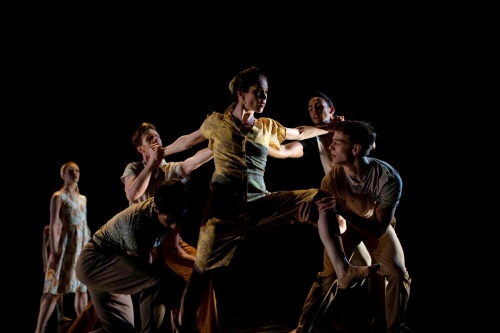 Alexandra Meister-Upleger (center) in James Sofranko's 'The Sweet By and By'.