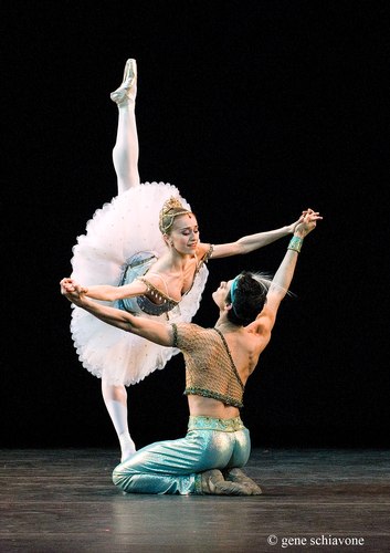 Marianela Nunez and Thiago Soares (The Royal Ballet) performing at YAGP 2007 Gala at NY City Center. Photo by Gene Schiavone.