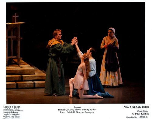 Nikolaj Hübbe, Sterling Hyltin, Robert Fairchild and Georgina Pazcoguin in NYCB's Romeo + Juliet