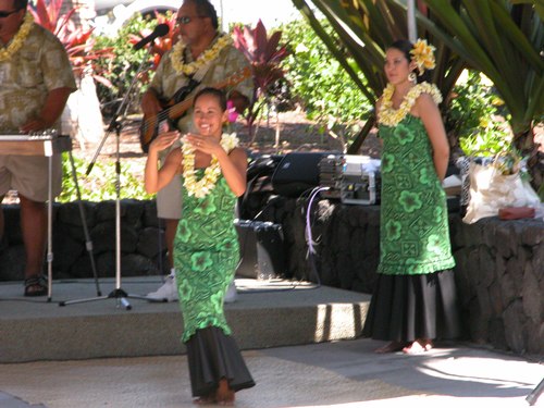 Hula Dancing at Keahole-Kona International Airport