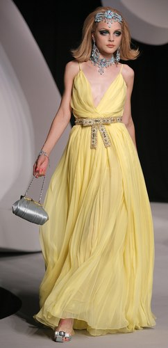 Yellow Dress by Dior from the Ready-To-Wear Cruise 2008 Collection
