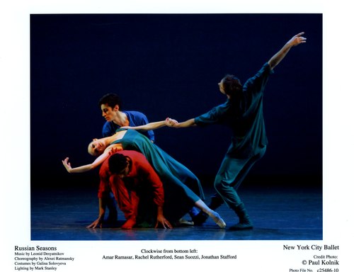 New York City Ballet's Amar Ramasar, Rachel Rutherford, Sean Suozzi and Jonathan Stafford in Russian Seasons