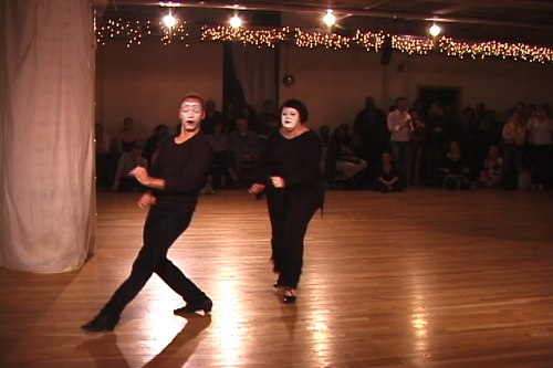 Stepping Out Studios April 25, 2008 Student Showcase Gabrielle Gosselin & Jules Helm (instructor) - Samba/Mime 