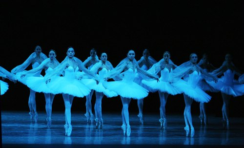 The Kirov Ballet in Kingdom of the Shades scene from 'La Bayadere'