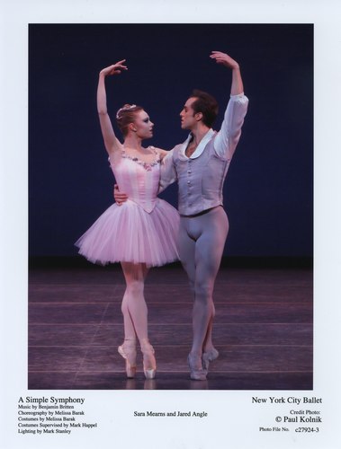 New York City Ballet's Sara Mearns and Jared Angle in 'A Simple Symphony'