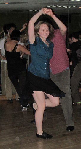 Swing dancing at Frim Fram