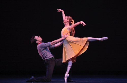 Houston Ballet's program: Of An Era Ballet: Carousel (A Dance) choreographed by Christopher Wheeldon Dancers: Sara Webb and Simon Ball