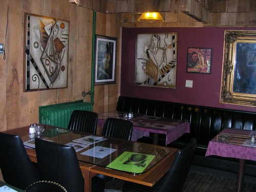 Dining corner at Players Pub