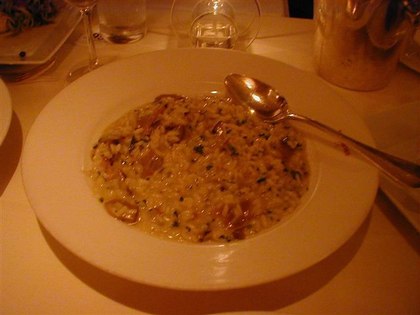 Risotto and Assortment of Mushrooms