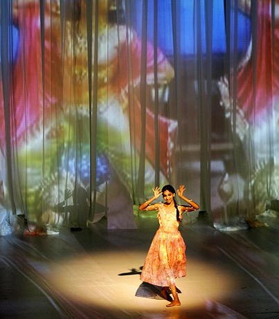Bausch's BAMBOO BLUES with Bollywood projections