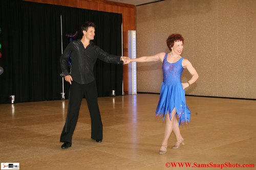Tybalt Ulrich and Marilynn Larkin compete in ProAm Theater Arts at Disco America