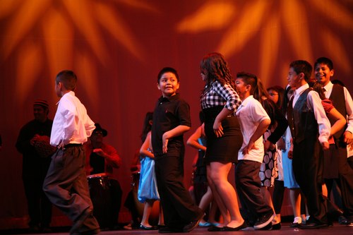 UCLA Community School students performing a Cuban Rueda at the Contra-Tiempo 2010 Gala