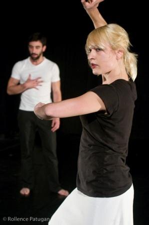 Brad Culver and Genevieve Carson in Arianne MacBean's 'Leaving (and other rabbit tricks)'